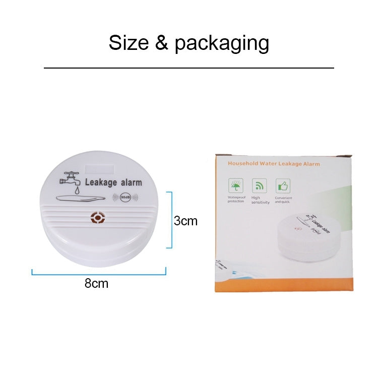 360 Degrees Water Leak Detector Sensor 85dB Volume Water Leakage Alarm for Home Kitchen, Toilet, Floor, HH-LS518 360 Degrees Water Leak Detector Sensor 85dB Volume Water Leakage Alarm for Home Kitchen, Toilet, Floor, HH-LS518
